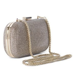 Karen Miller Glitter Fabric Clutch